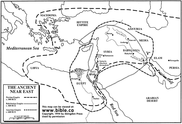 Map of Babylon and Assyria
